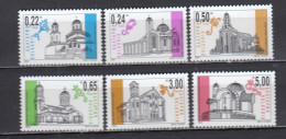 Bulgaria 2000 - Regular Stamps: Monasteries, Mi-Nr.. 4478А/83A, MNH** - Neufs