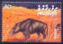 Maldives 2002 MNH, Nesodon Prehistoric Animals - Vor- U. Frühgeschichte