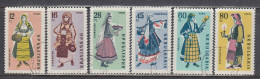 Bulgaria 1961 - Folk Costumes, Mi-Nr. 1201/06, Used - Usados