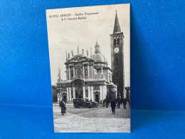 CARTOLINA BUSTO ARSIZIO BASILICA PREPOSITURALE DI S.GIOVANNI BATTISTA VG.1928. - Varese