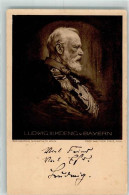 39737004 - Koenig Ludwig III Und Faksimile Unterschrift Gemaelde Von Firle - Familias Reales