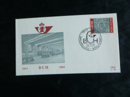 1963 1271 FDC (Brux/Brus) & 4erblocs** : " Postchecks-chéques Postaux " - 1961-1970