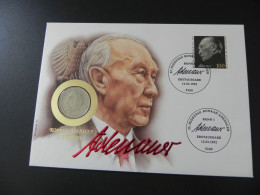 Deutschland Germany 2 Mark 1987 J - Konrad Adenauer - Numis Letter 1992 - 2 Mark