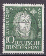 # (149) BRD 1952 Tagung Des Lutherischen Weltbundes O/used (A5-8) - Used Stamps