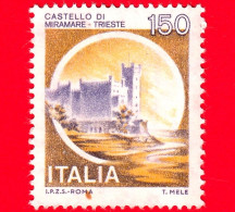Nuovo - MNH - ITALIA - 1980 - Castelli D'Italia - Castello Di Miramare, A Trieste - 150 L. - 1971-80: Mint/hinged