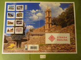 FRANCE 2024 COLLECTOR " STRADA PAOLINA " 8 Timbres Lettre Verte Autocollants CORSE - Collectors