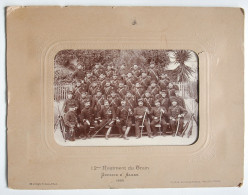 Photo Du 12ème Régiment Du Train, Division D'Alger, 1895, Afrique Du Nord Colonie Française, Militaria Militaire Sabres - Guerre, Militaire