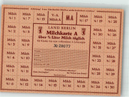 10710304 - Lebensmittelkarte Milchkarte - Andere & Zonder Classificatie