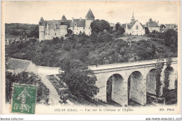 ABKP6-18-0563 - CULAN - Vue Sue Le Chateau Et L'Eglise - Culan