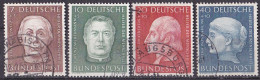 # (200-203) BRD 1954 Wohlfahrt: Helfer Der Menschheit (V) O/used (A5-8) - Oblitérés