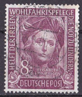 # (117) BRD 1949 Wohlfahrt: Helfer Der Menschheit (I) O/used (A5-8) - Used Stamps