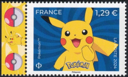 FRANCE 2024 - Pokémon -    Neuf ** - MANGA - TIRAGE EPUISE - Unused Stamps