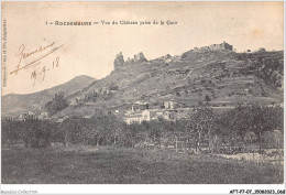 AFTP7-07-0655 - ROCHEMAURE - Vue Du Chateau Prise De La Gare - Rochemaure
