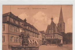 39093004 - Michelstadt Im Odenwald. Partie Mit Marktplatz Und Rathaus Ungelaufen  Gute Erhaltung. - Michelstadt