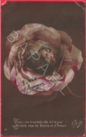 Dans Une Tranchée, Elle Vit Le Jour. Ma Belle Rose De Guerre Et D'Amour (Circulé En 1916) - Patriotic