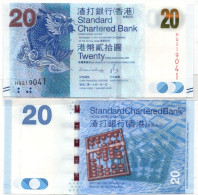 Hong Kong Standard Chartered Bank 20 Dollars 2016 P-297 UNC - Hong Kong