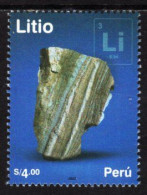 Peru - 2022 - Minerals - Lithium - Mint Stamp - Peru