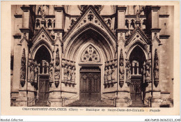 ABKP6-18-0526 - CHATEAUNEUF-SUR-MER - Basilique De Notre Dame Des Enfants - Facade - Chateauneuf Sur Cher