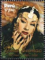 Peru - 2022 - Yma Sumac, Peruvian Singer - Centenary Since Birth - Mint Stamp - Pérou