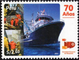 Peru - 2022 - 70th Anniversary Of National Fisheries Society - Mint Stamp - Perù