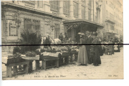 CPA . D06. Nice. Le Marché Aux Fleurs . ND Phot - Markten, Feesten