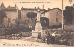 69-CHARBONNIERES LES BAINS-MONUMENT AUX MORTS-N°6030-C/0079 - Charbonniere Les Bains