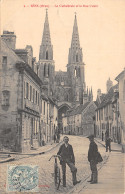 61-SEES-CATHEDRALE ET LA RUE CONTE-N°6030-A/0033 - Sees