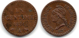 MA 32620 / France - Frankreich 1 Centime 1851 A TTB - 1 Centime