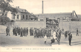 76-SOTTEVILLE-SORTIE ATELIERS DU CHEMIN DE FER-N°6030-E/0117 - Sotteville Les Rouen