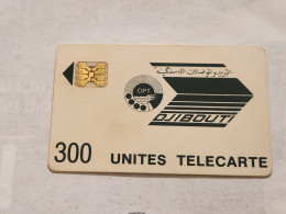 DJIBOUTI-(DJI-06)-Dark Green Black 300-(2)-(out Side Number-8715)-(1989)-(tirage-32.000)-expansive Card - Dschibuti