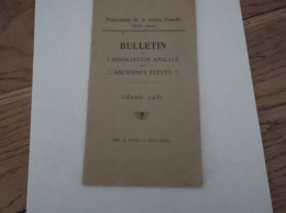 Pensionnat De La Sainte Famille Trun Orne Bulletin Anciennes élèves 1931 - 1901-1940