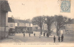 78-LA CELLE SAINT CLOUD-PLACE DE LEGLISE-ANIMEE-N°6030-H/0369 - La Celle Saint Cloud