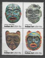 USA 1980.  Mascaras Sc 1834-37  (**) - Unused Stamps