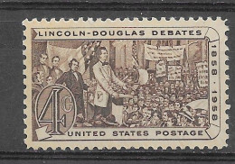 USA 1958.  Lincoln  Douglas Sc 1115  (**) - Unused Stamps