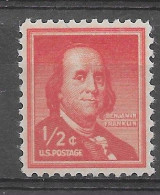 USA 1954.  Franklin Sc 1030  (**) - Ungebraucht