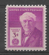 USA 1947.  Edison Sc 945  (**) - Neufs