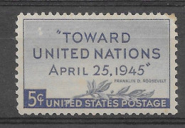 USA 1945.  ONU Sc 928  (**) - Nuovi