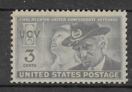 USA 1951.  Veteranos Sc 998  (**) - Unused Stamps