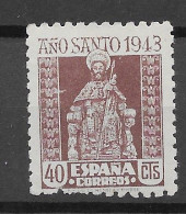 Spain 1943-44. A Compostelano 40 Cts Ed 962 (**) - Ungebraucht