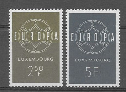 Luxembourg 1959.  Europa Mi 609-10  (**) - 1959