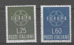 Italia 1959.  Europa Mi 1055-56  (**) - 1946-60: Nieuw/plakker