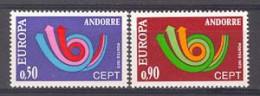 Andorra -Franc 1973 Europa. Y=226-27 E=247-48 - 1973