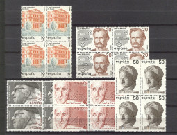 Spain 1987 -  Centenarios  Ed 2880-84 Bl (**) - Unused Stamps