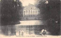 92-CHATENAY MALABRY-LE LAC ET LE CHATEAU-N°6031-G/0145 - Chatenay Malabry