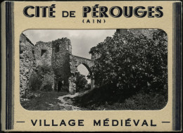CITÉ DE PEROUGES 1950 "Village Médiéval" Bloc Originale De 10 Petites Photos - Europa