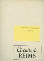 REIMS CIRCUIT DE GUEUX LIVRE RARE TIRAGE DE 1959 ORIGINAL PLUS UN TICKET D ENTREE DE 1965 PLUS FASCICULE - Grand Prix / F1