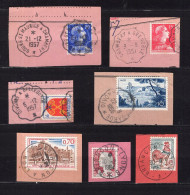 Lot De Timbres Sur Fragment Quelques  Cachet Convoyeur / Amblant ... A Voire   // B 56 - Oblitérés