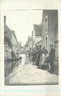 CARTE PHOTO - Inondation Dans Un Village, Vue à Localiser. - Zu Identifizieren