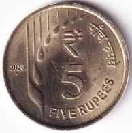 INDIA COIN LOT 18, 5 RUPEES 2020, RAIN DROPS, NOIDA MINT, UNC - India