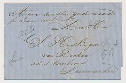 Lemmer - Leeuwarden 1868 - Per Lemmer Nachtboot - Annex Monster - ...-1852 Préphilatélie